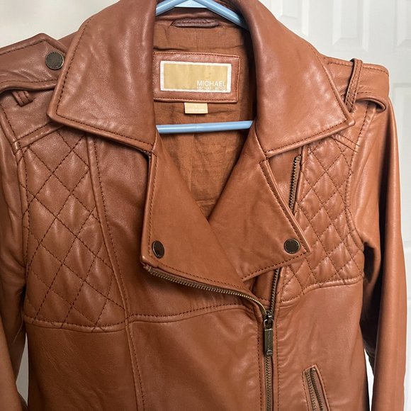 Michael Kors Leather Jacket Size S - Picture 3 of 9
